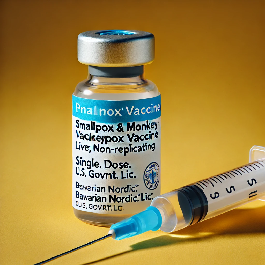 a syringe and a bottle of medicine